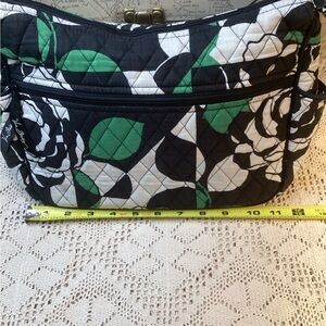 Vera Bradley Women's Black and Green Floral